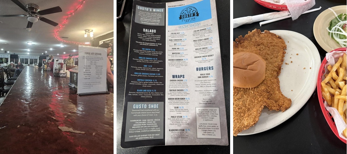 Gusto's Family Pizzeria Menu